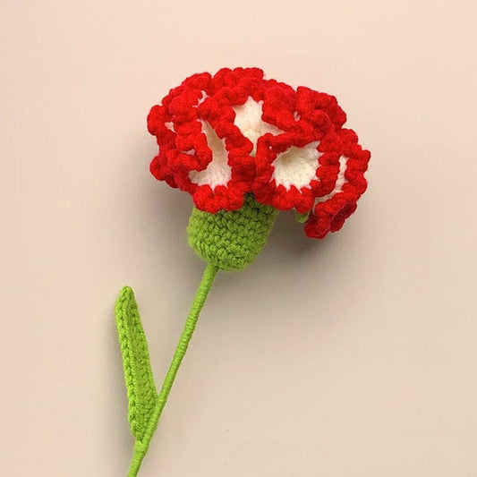 Handmade Carnation Crochet Flower Knitted Flower
