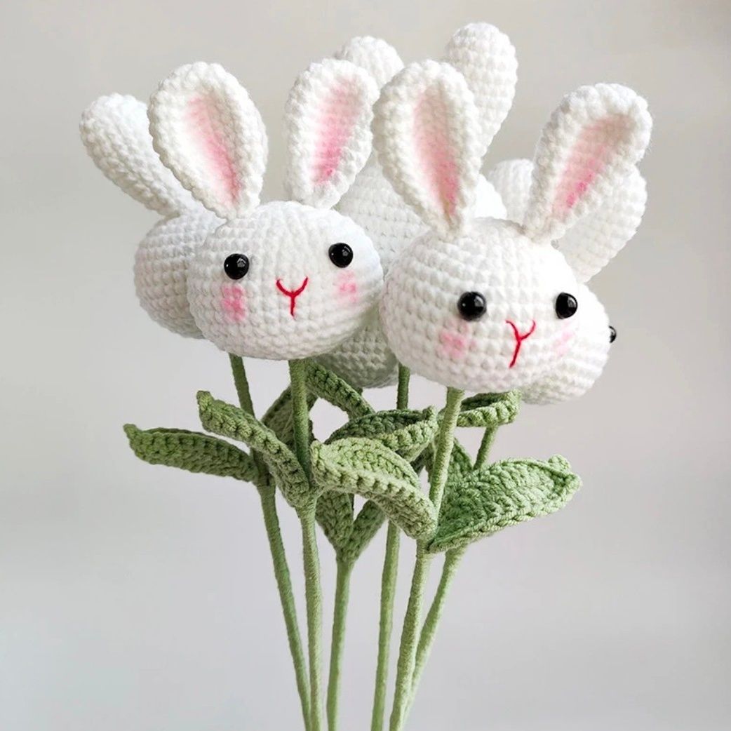 Hand Knitted Cute Pig Bouquet