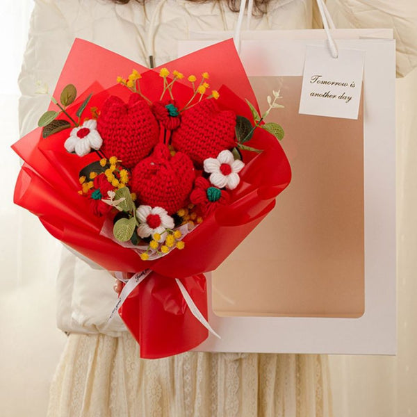 Handmade Knitted Tulip Bouquet