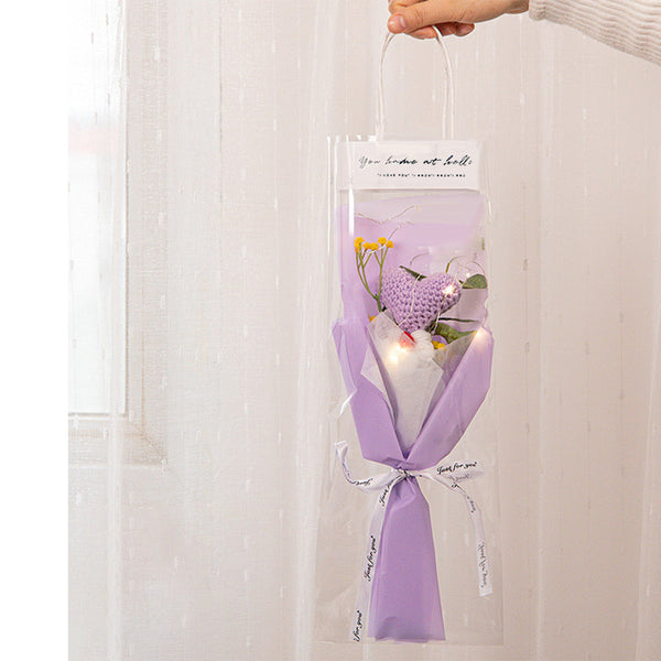 Handmade Knitted Tulip Carnation Bouquet