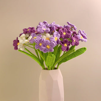 compare product Handwoven forget-me-not flowers
