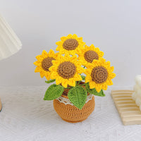 Crochet Tulip Flower Pot