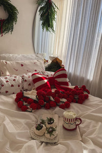 Blooming Rose Handmade Crochet Blanket