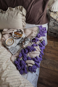 Blooming Rose Handmade Crochet Blanket
