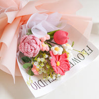 Hand Knitted Cosmos bipinnatus Mixed Bouquet