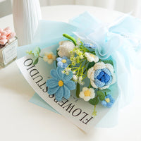 Hand Knitted Cosmos bipinnatus Mixed Bouquet