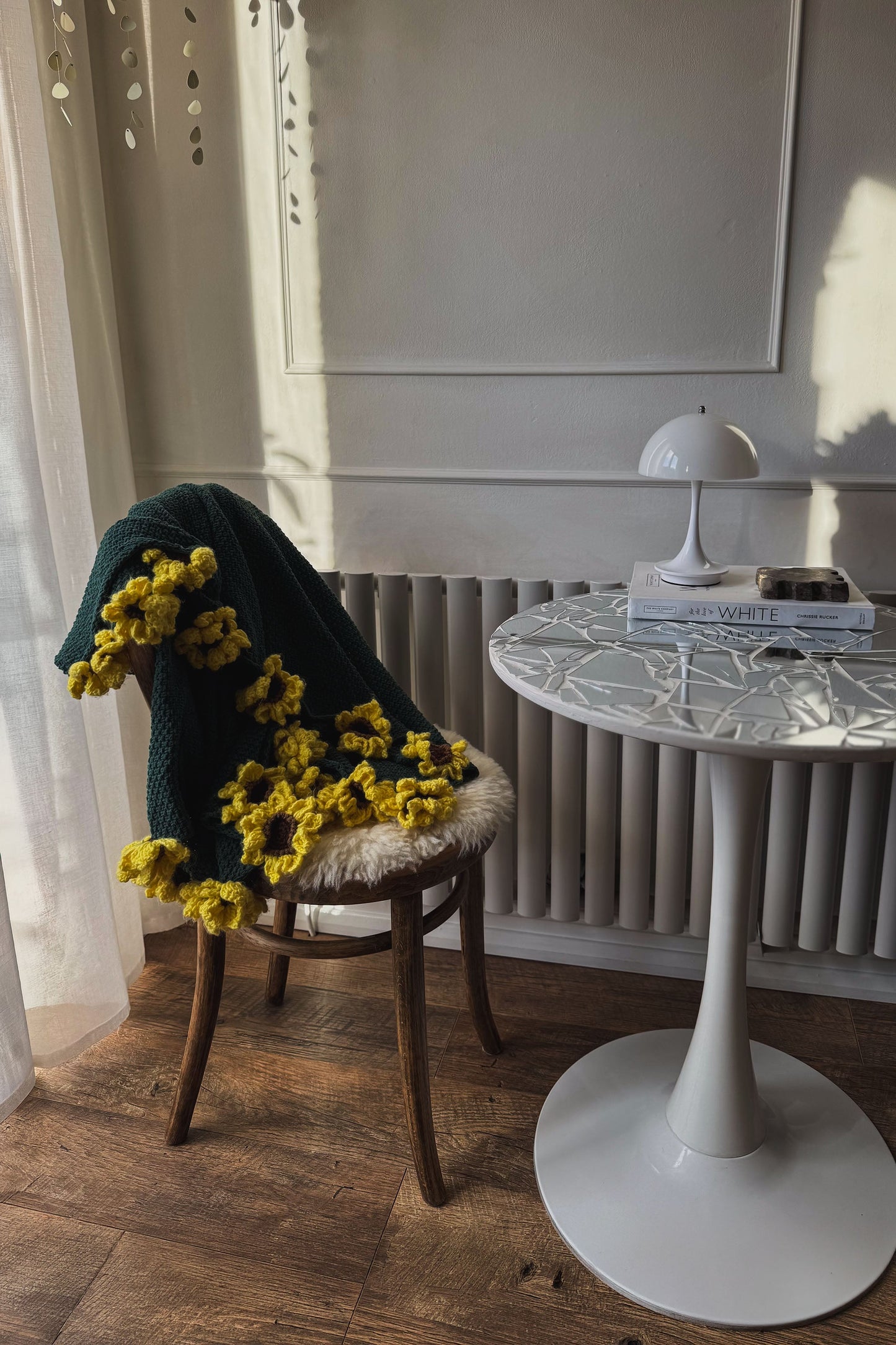 Blooming Rose Handmade Crochet Blanket