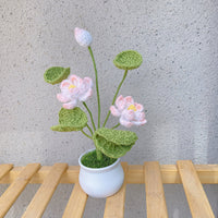 Crochet Tulip Flower Pot