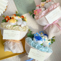 Handmade Knitted Flowers Bouquet