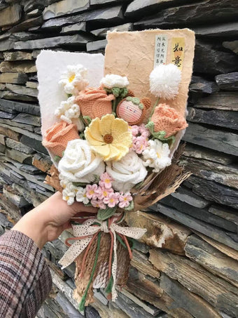 compare product Hand-woven Rose Sims Azalea Mixed Bouquet