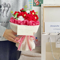 Handmade Knitted Flowers Bouquet