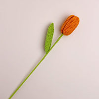 Handmade Tulip Crochet Flower Knitted Flower