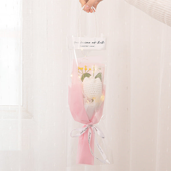 Handmade Knitted Tulip Carnation Bouquet