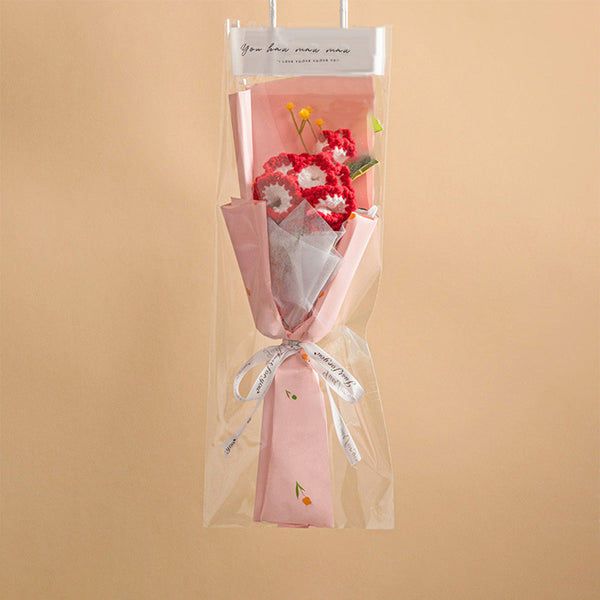 Handmade Knitted Tulip Carnation Bouquet