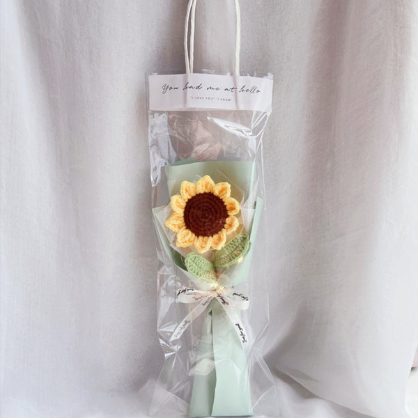 1pc Crochet Flower Handmade Knitted Flower